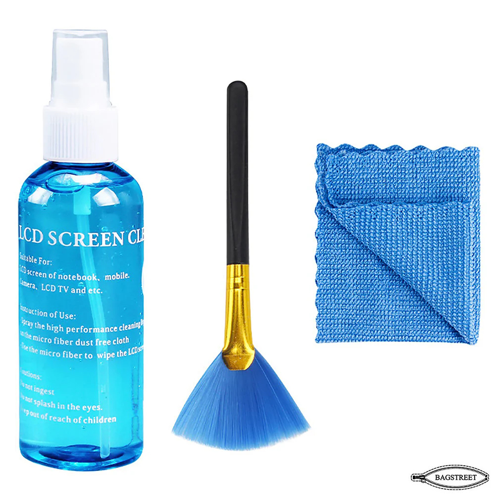 Cheneasy 3 in 1 Super Screen Cleaning Kit for LCD, LED, Camera Lens , Mobile, Laptops, Tablets, Precise Instruments, Office Eqipments with Cloth Brush Cleaning Gel