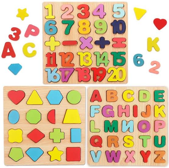 Wooden English Letters - English Counting Alphabets - Baby Learning - Kids Learning Toys