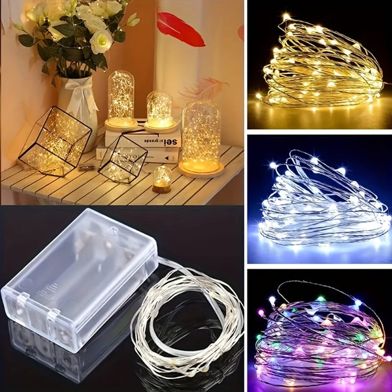 Chilli Milli 9.8ft 30LEDs Mini Fairy Lights Battery Operated - String Night Light for Room Decoration price in Pakistan