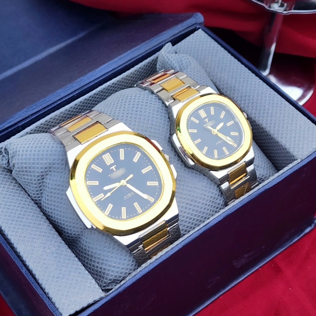 Elegant Pair Watches(Set of 2)  Couple Watch- Stylish Men and Women Fashion Quartz Watch Set | Perfect for Wedding or Anniversery Gift