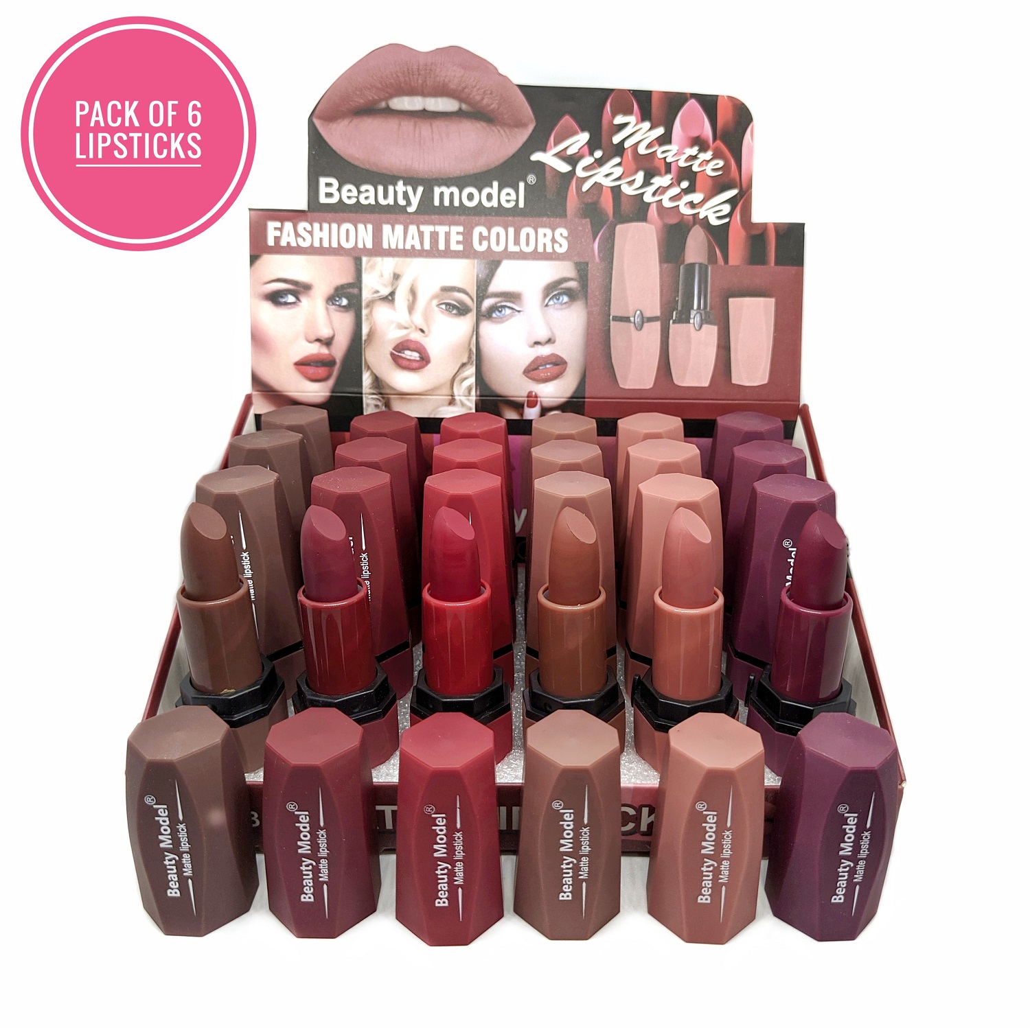 beauty model matte lipstick