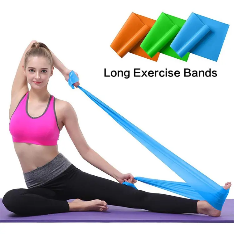 Therapy Flat Resistance Bands Set, Exercise Stretch Bands for Stretching,  Flexibility, Pilates, Yoga, Ballet, Gymnastics and Rehabilitation