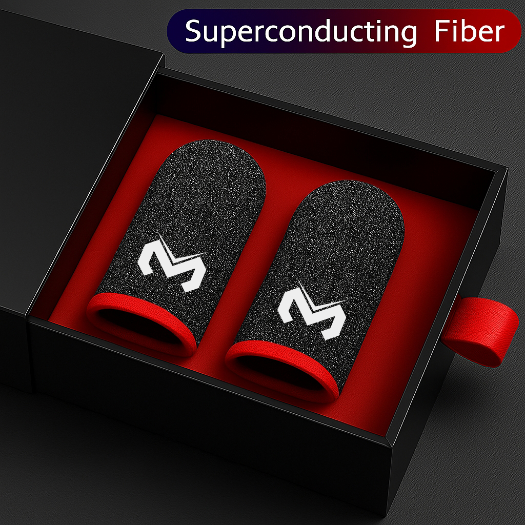 Mobile Gaming Finger Sleeves – Anti-Sweat Touchscreen Finger Gloves for PUBG, Free Fire & COD Mobile