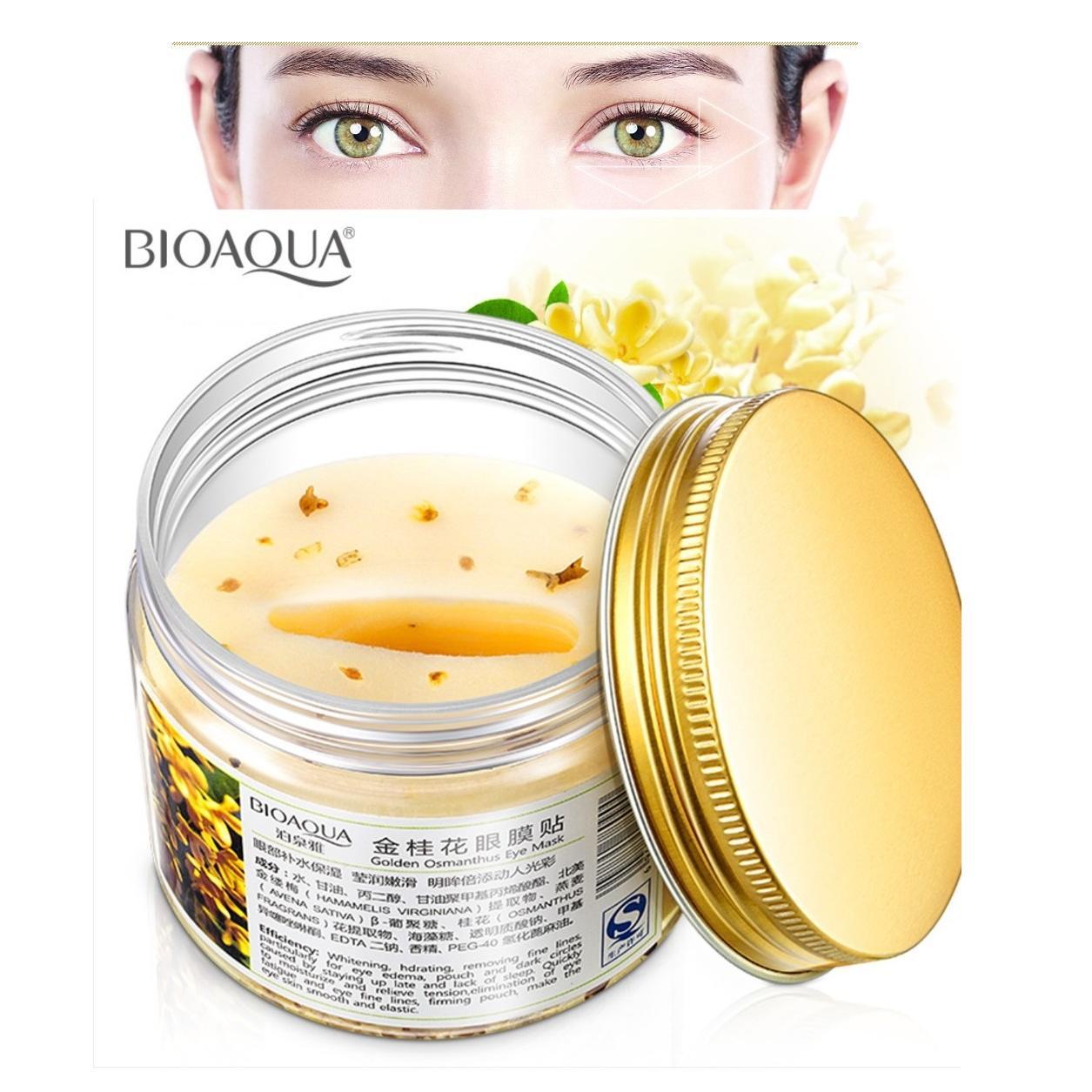 BIOAQUA Osmanthus Gold Eye Mask Patch for Women Dark Circle Gel (80 PATCH)-BQY57829