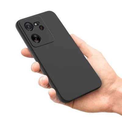 Xiaomi 13T / Xiaomi 13T Pro 5G Cover Soft Design, Shockproof Soft Silicone Case with Drop Resistance Black TPU Back Cover Case with Camera Protection Bumper Camera Protective Mobile Back Cover For Mi 13T Pro / Mi 13T