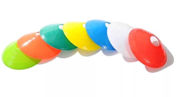Space markers football training marking 12 Pcs Football Training Cones Hockey road safety goal keeper shin space marking agility disk cones space marker cones disk 12 Pieces