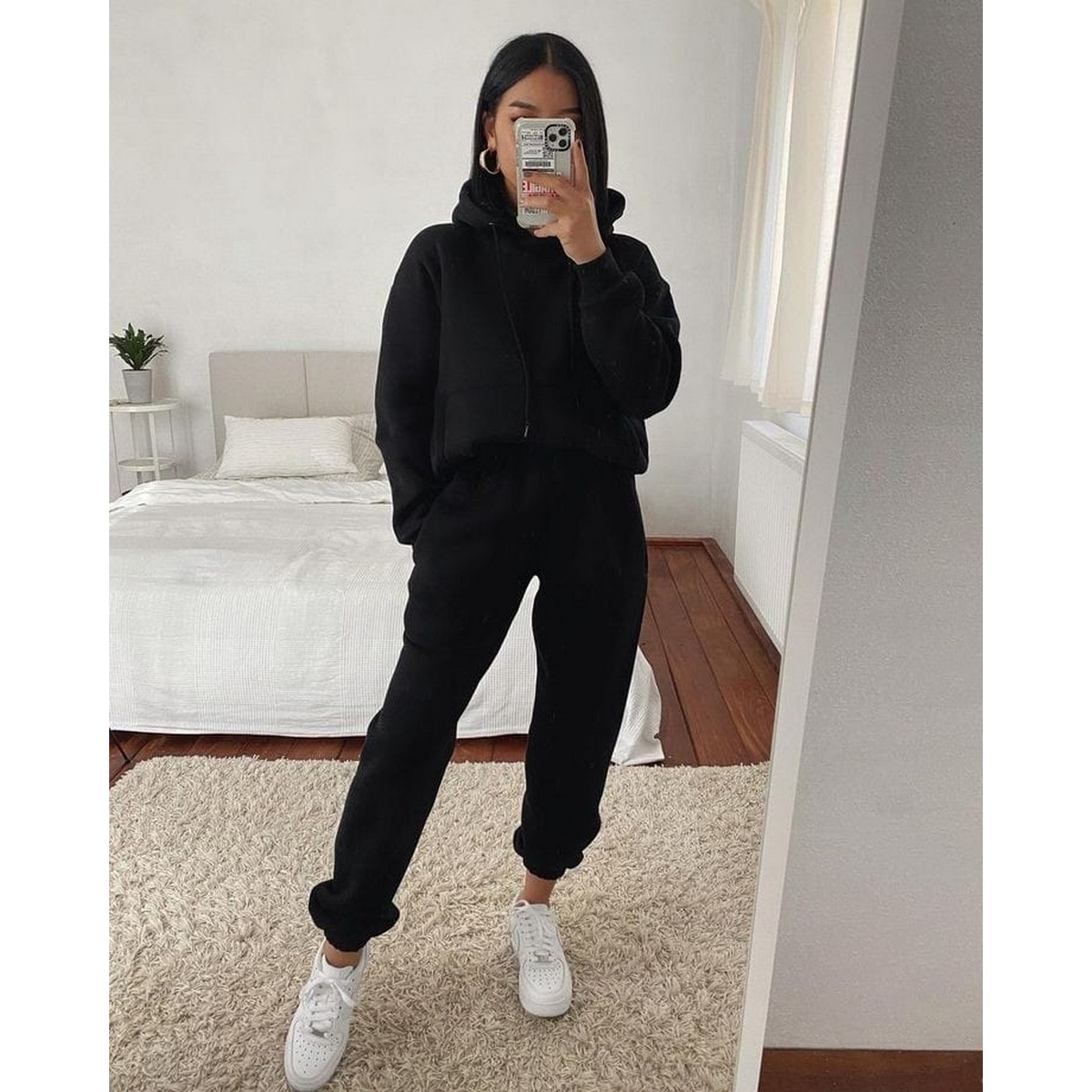 Winter Track Suit Plain Printed Tracksuit Trendy Fashion Thick Fabric  Pullover Hoodie & Trouser for Winter Elegant Tracksuit for _Girls & _Women  Trendy Wear For Women n Girls