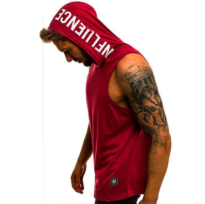 Mens Sleeveless Hoodie Muscle Sweatshirt Cool Hoody Tops GYM Sport Hoodies M 2XL Daraz.pk