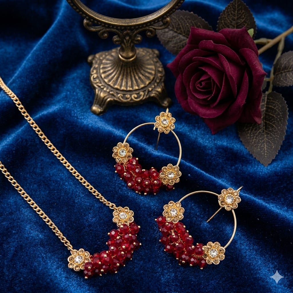 Crystal Gajra  Set  New stylish Long lasting polish