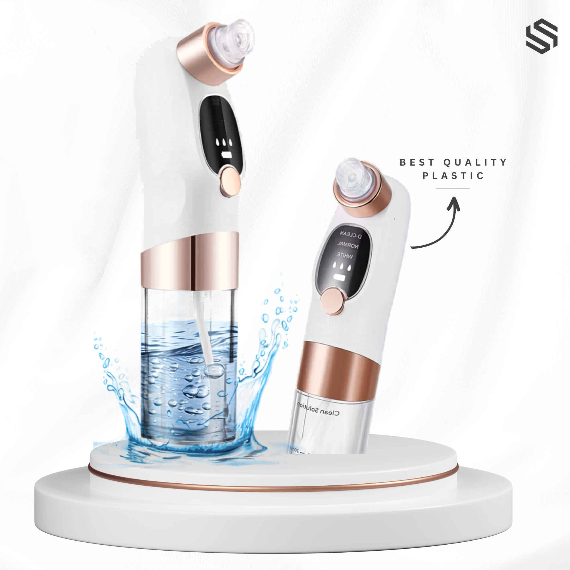 Hydra Facial Blackhead & Whitehead Remover Pore Vacuum Machine with Micro Bubble Cleansing Technology, Pimple Extractor Beauty Device, 6 Suction Heads, 3 Adjustable Gears, Deep Facial Cleaning, Dermabrasion, Skin Rejuvenation, Anti-Aging Face Care Kit