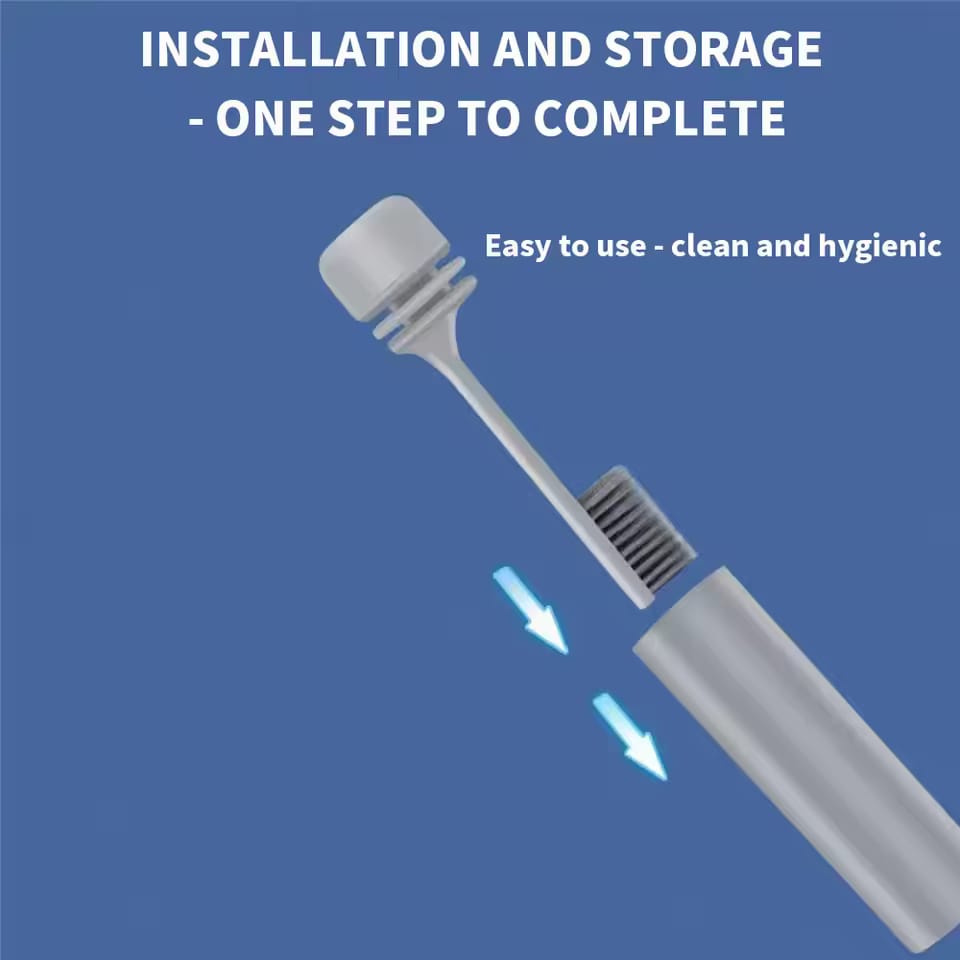 Portable Toothbrush - Traveling Toothbrush | Portable Soft Bristles Hygienic Teeth Brush for Flossing Alternative Care
