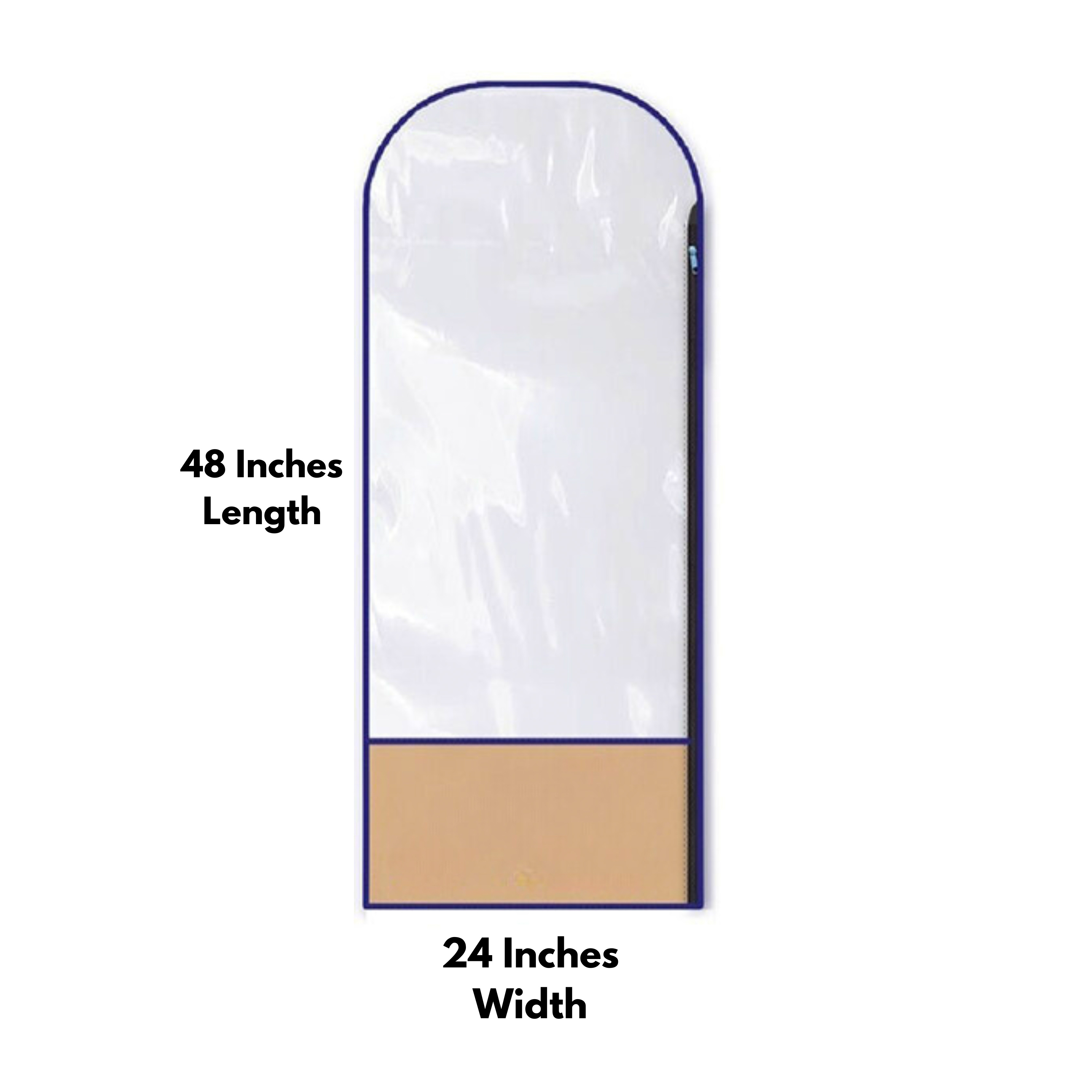 Pack of 12  9  6  3  Dress Covers 48 Inches / Garment Bags / Dustproof Cover For Clothes / Suit Covers / Dustproof Protecting Dress Suit Covers / Dress Cover with Zip
