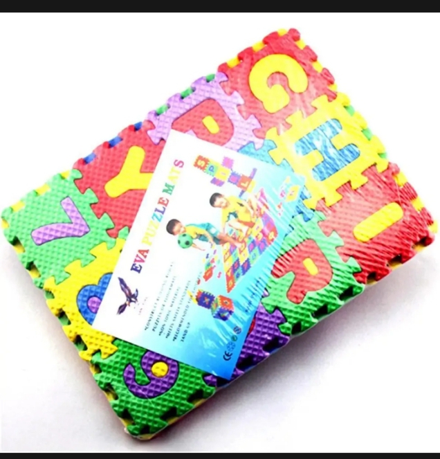 ABC Toy Block Mat Alphabets and Numbers Early Learning Toys Play Foam Puzzle Mat for Kids