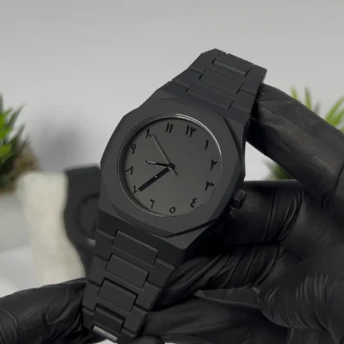 Black Arabic Aura SmartWatch For Men Stylish Aura Watch 100% Original Watch 7 straps smartwatch- Black Strap viral Black Aura watch