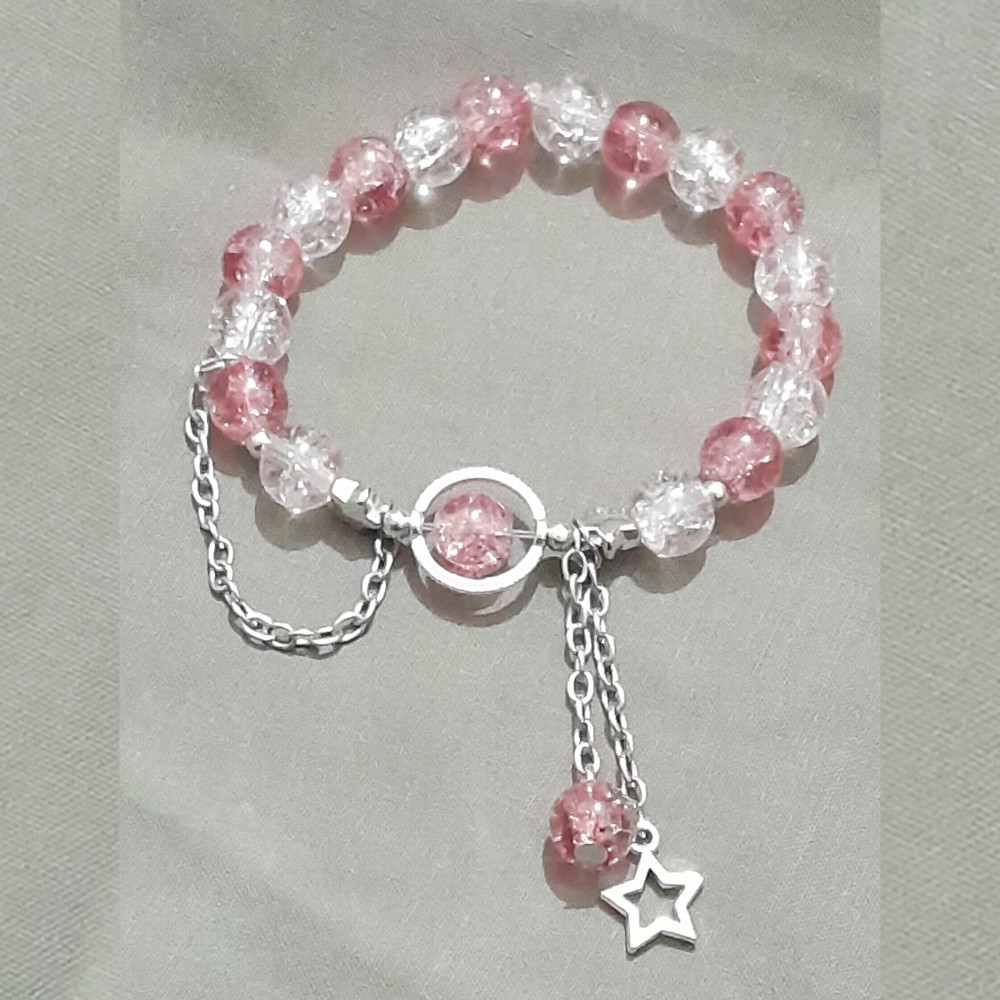 Princess Star Charm Bracelet – Fashion Jewelry for Kids & Teens, Dress-Up & Pretend Play, Adjustable Beaded Wristband
