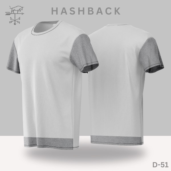 HashBack Printed Crew Neck T Shirt For Men - Round Neck III