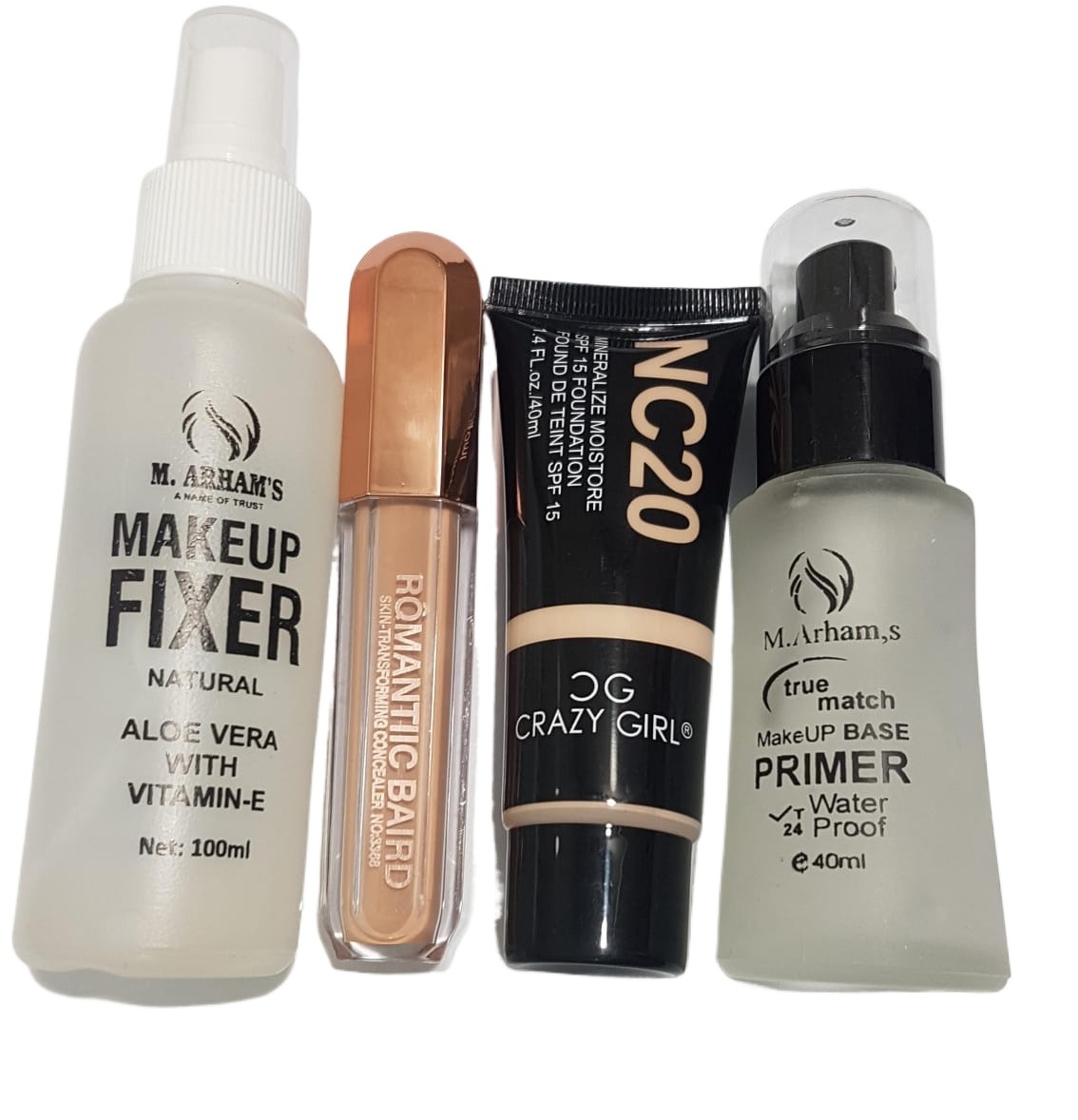 Deal of 4 - Tube Foundation Makeup Fixer Concealer Makeup Base Primer