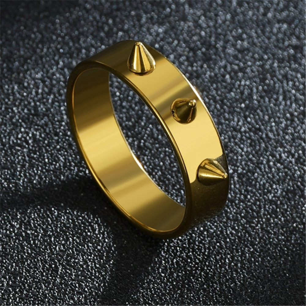 Men & Women self Diffence Gothic Spiked Stainless steel Ring Daraz.pk