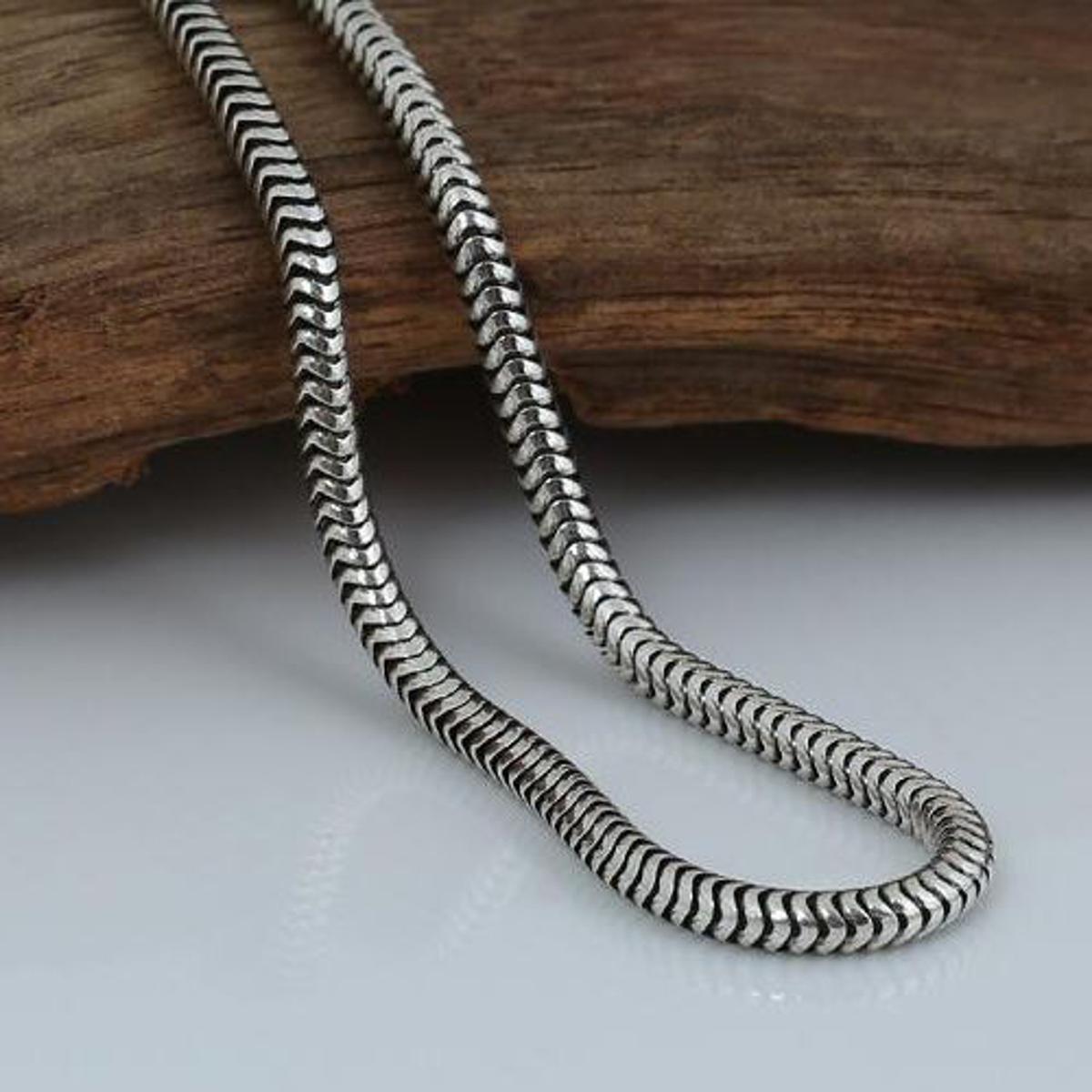 Snake New Titanium Steel Necklace Textured Chain Necklace Jewelry Gift