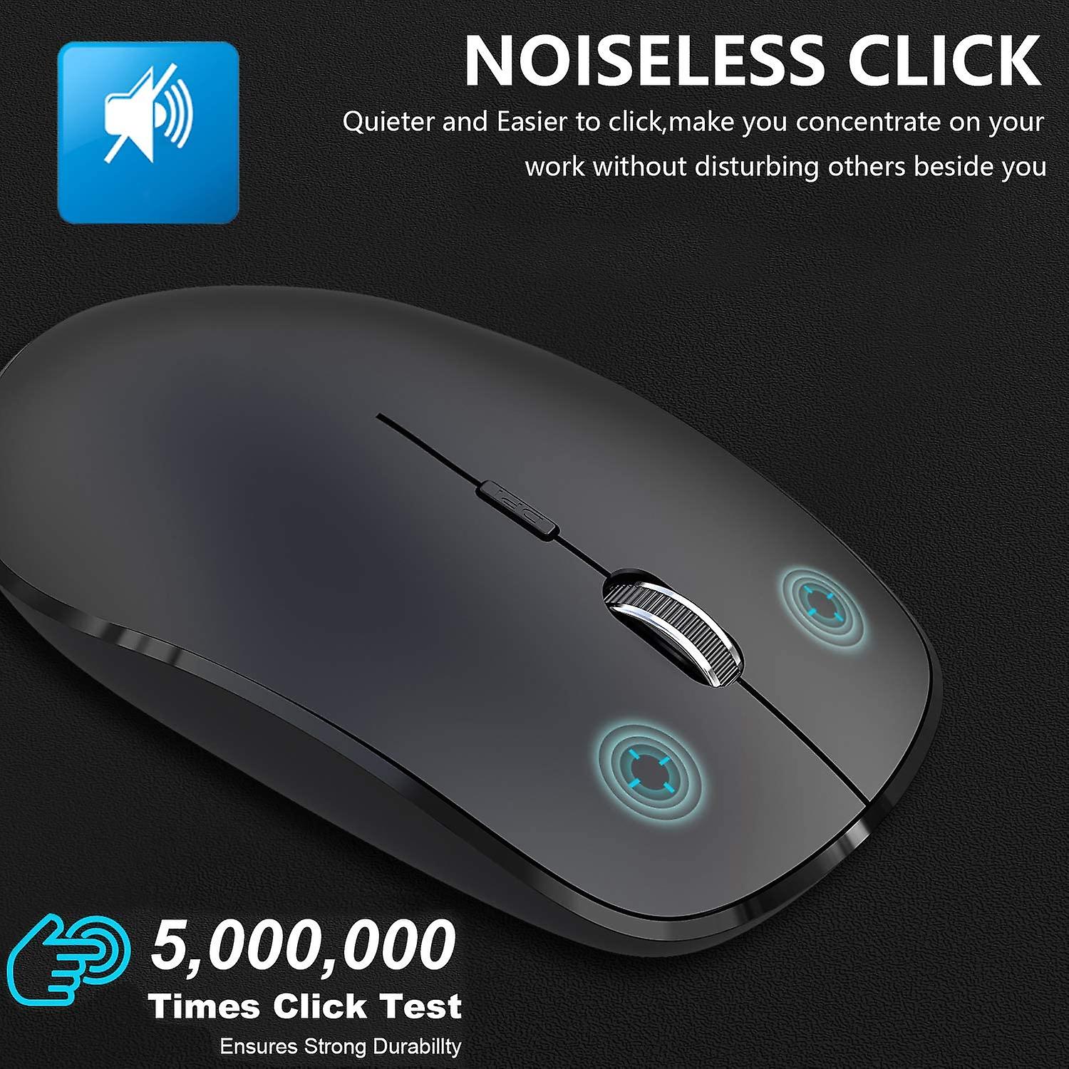 New Edition Wireless Mouse 2.4GHz Black Stylish Durable Quality Wireless Mouse for laptop & computers