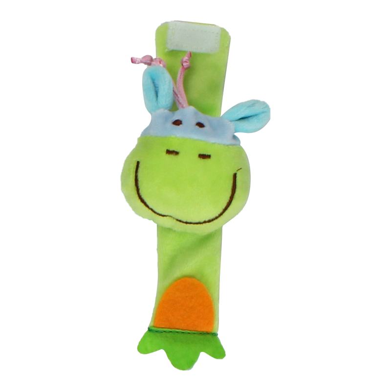 Baby Wrist Rattle Toy – Soft Animal Wristband for Infants 0-12 Months, Sensory Development & Early Learning, Newborn Rattle Bracelet Baby Toy