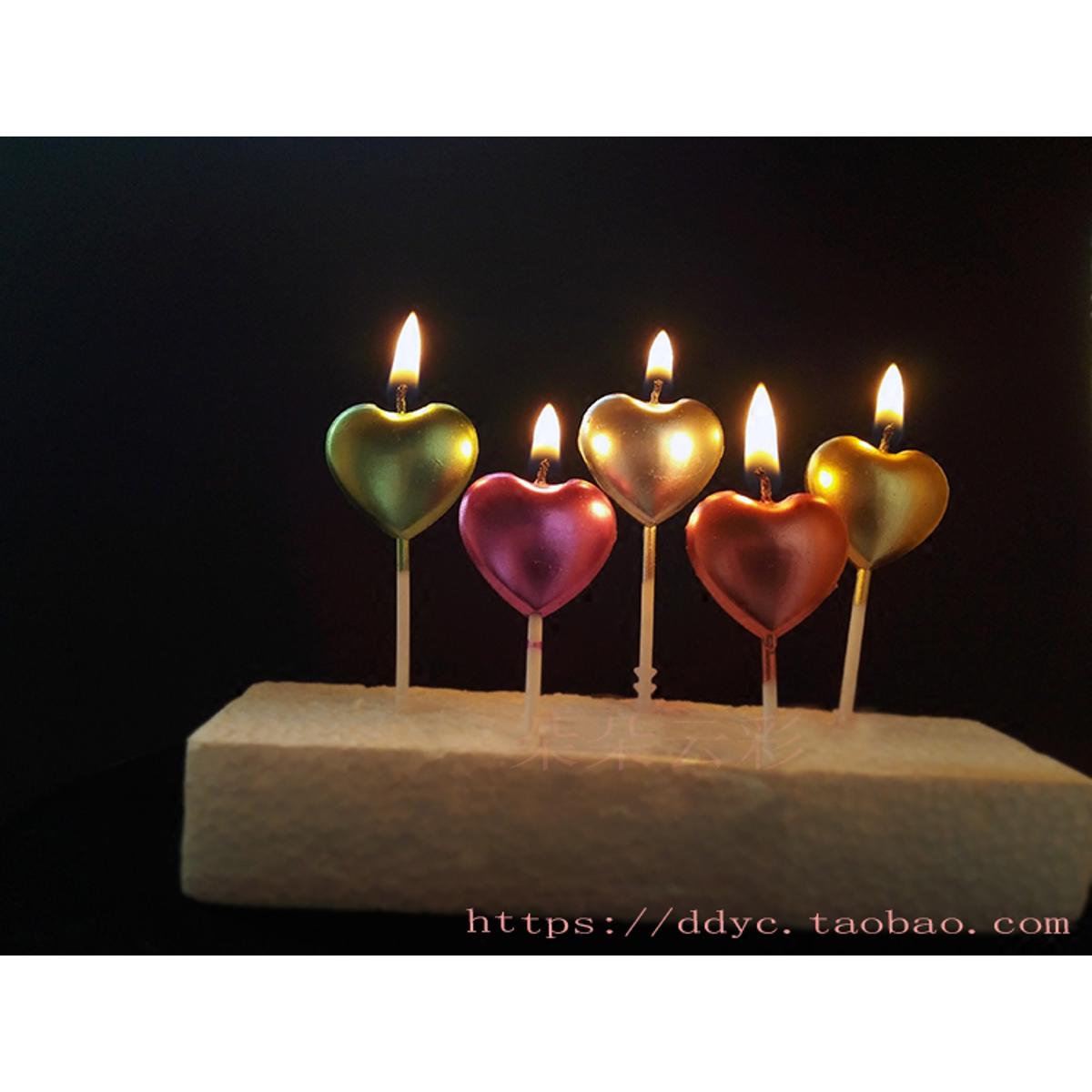 Star And Heart Cake Candle (Anar) | Garg Novelties