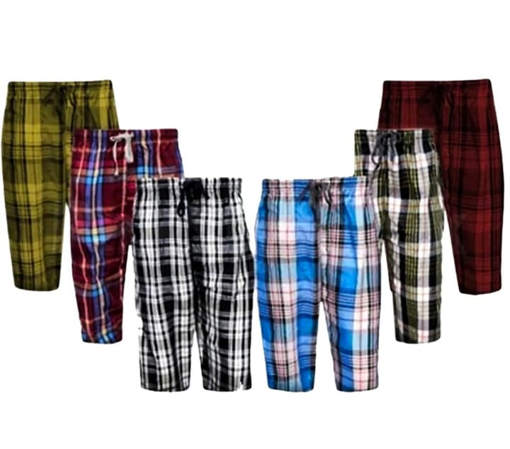 Pack Of 2 | Summer Cotton Quarter Shorts For Men | With Two Side Pockets Only | Multicolor.