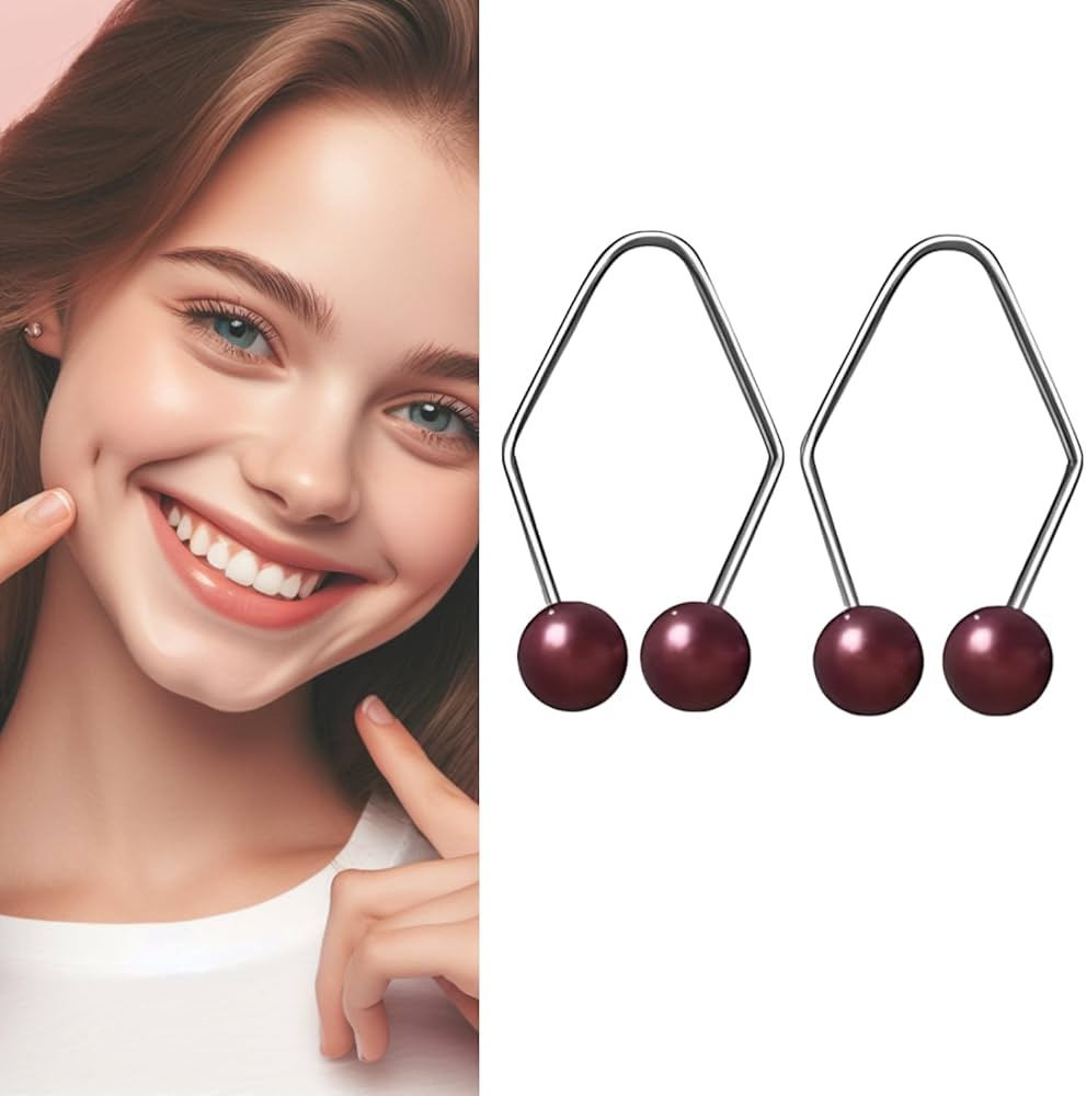 Dimple Makers Get Natural Dimples Effortlessly with 2pcs Face Dimple Trainers Lightweight Easy to Wear Compact Size Perfect for Southeast Asian Buyers