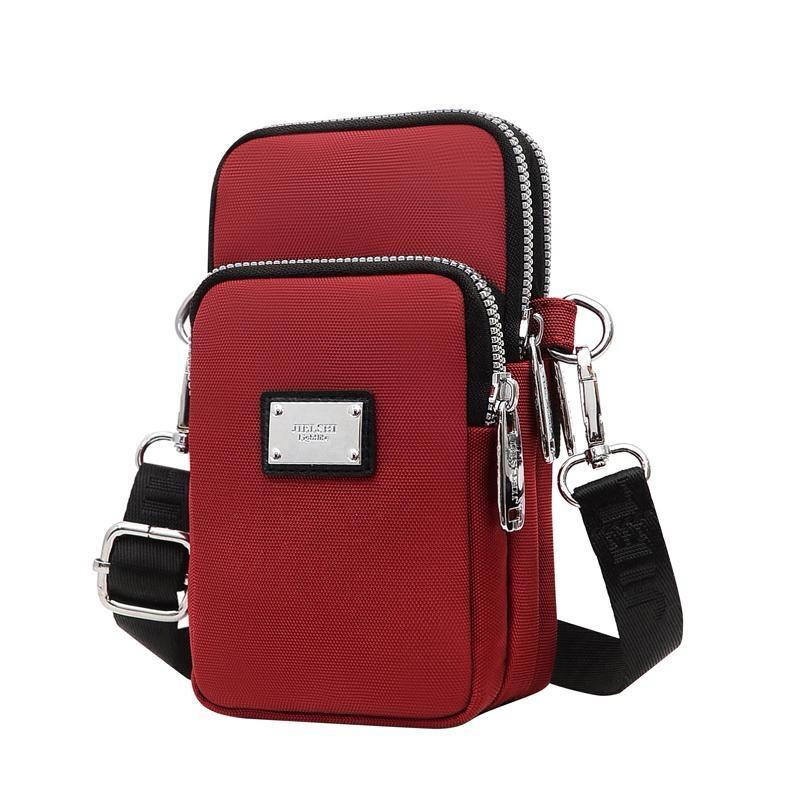 Balloon Nylon Mobile Phone Crossbody Bag – 3-Layer Wallet