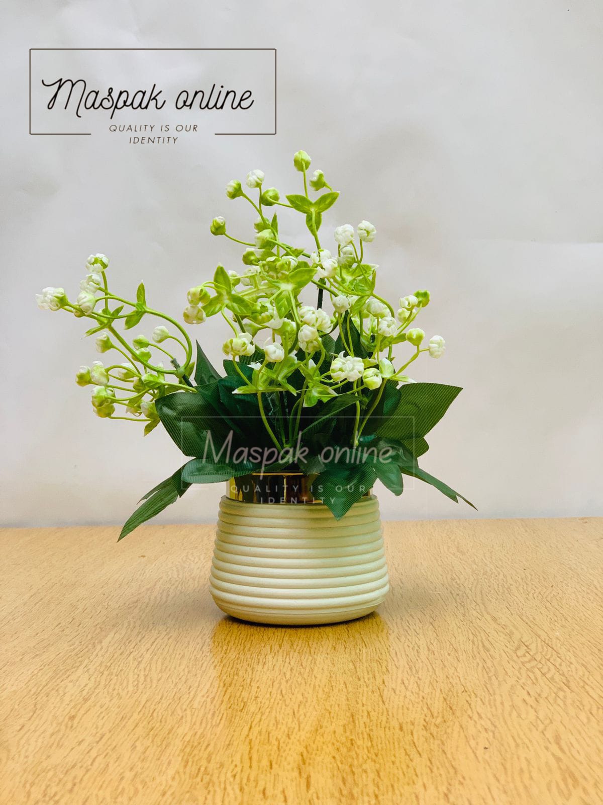 Artificial Baby Breath Flowers with Black / White Pot  | Washable | Best Used for Home Purposes and Office Decoration Table Top home decoration items flowers for home decoration