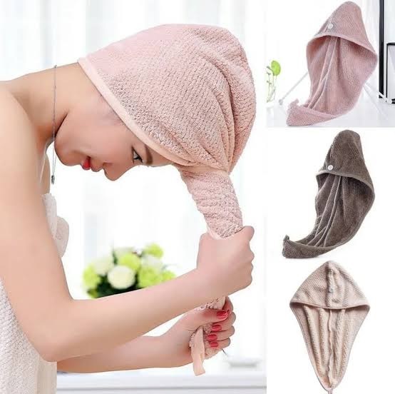 Twist Dry Shower Microfiber Hair Wrap Towel Drying Bath Spa Head Cap Hat Women