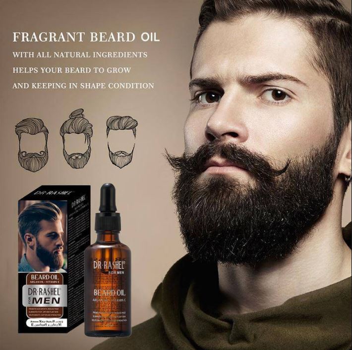 DR.Rashel Argan Beard Hair Growth Oil For Men DRL- 1409