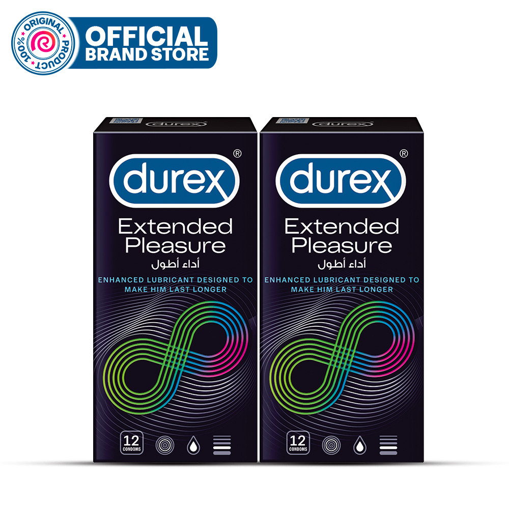 Durex Condoms Extended Pleasure 12 Pieces - Pack of 2