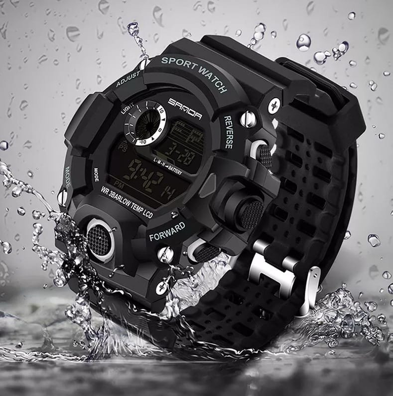 Top Collection Military Men's Digital Sports Watch For Men Waterproof with LED Back light Watch for Men With Box
