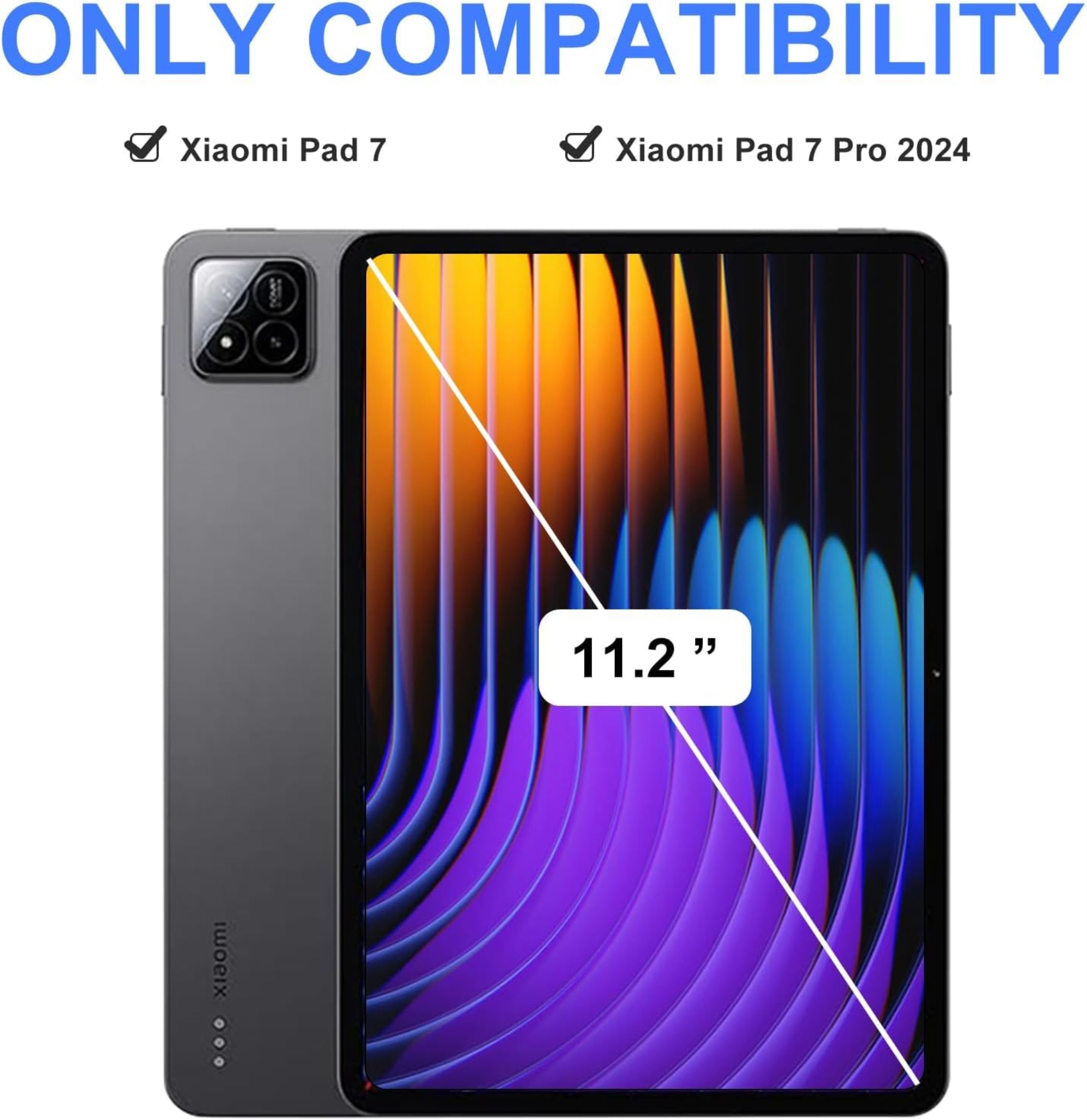 for Xiaomi Mi Pad 7/7 Pro 11.2 inch Cover Full Coverage Corner Soft TPU Shockproof