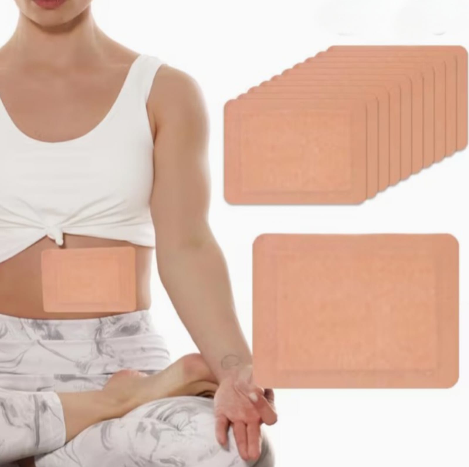 Self-Adhesive Castor Oil Pack Wraps, Featuring Highly Absorbent Flannel to Prevent Massage Oil Leakage, Suitable for Both Men And Women