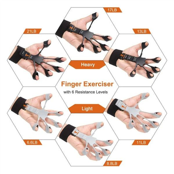 Adjustable Hand Grip Strengthener – Portable Hand Exerciser with Wrist Strap, Forearm & Finger Strength Trainer for Fitness Gym Physical Therapy, Non-Slip Durable Grip
