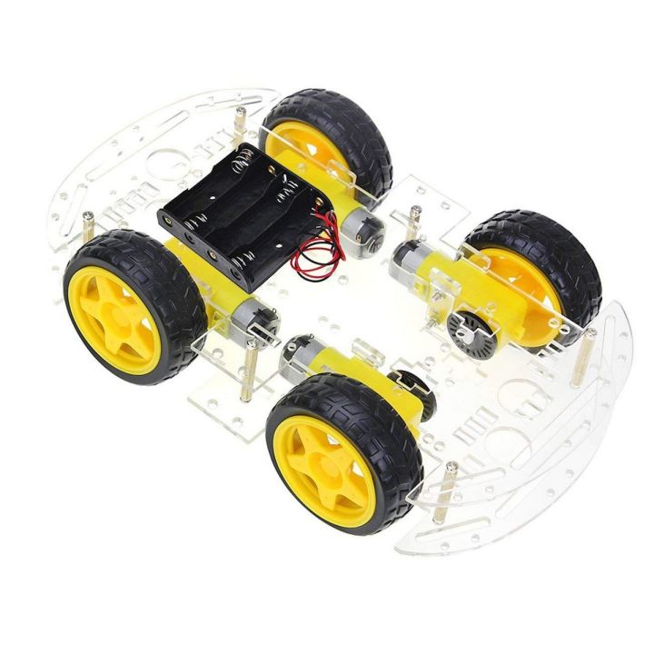 DIY 4WD 4 Wheel Smart Robot Car Chassis Kit For Arduino In Pakistan