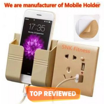 Pack Of 2 MOBILE WALL HOLDER SOCKET PHONE CHARGING HOLDER, Wall Mount Phone Charging Holder price in Pakistan