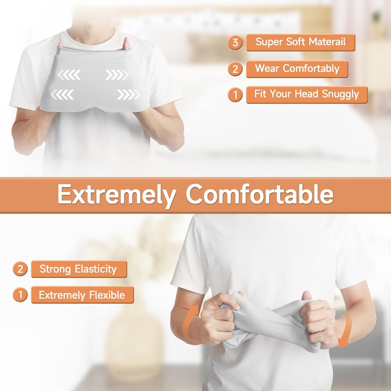 Cooling Gel Head Cap - Reusable Cooling Cap | Comfortable Head Cooling Wrap For Daily Use