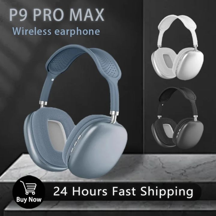 T9 Wireless Bluetooth Headphones  Foldable Over-Ear Headset  Stereo Sound  Built-in Mic  Compatible with All Bluetooth Devices.