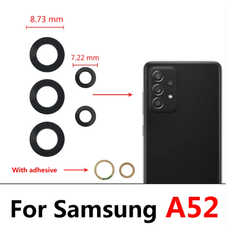 Samsung Galaxy A52 Replacement Back Camera Lens Glass For Samsung Galaxy A52