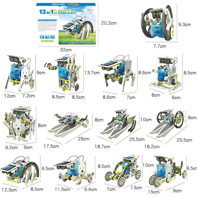 13 in1 Solar Kit Robot DIY Kit Solar Energy for kids