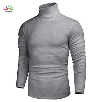 Export Quality Slim Fit Lightweight Long Sleeve High Neck for Men Winter - Turtle Neck Mens High Neck