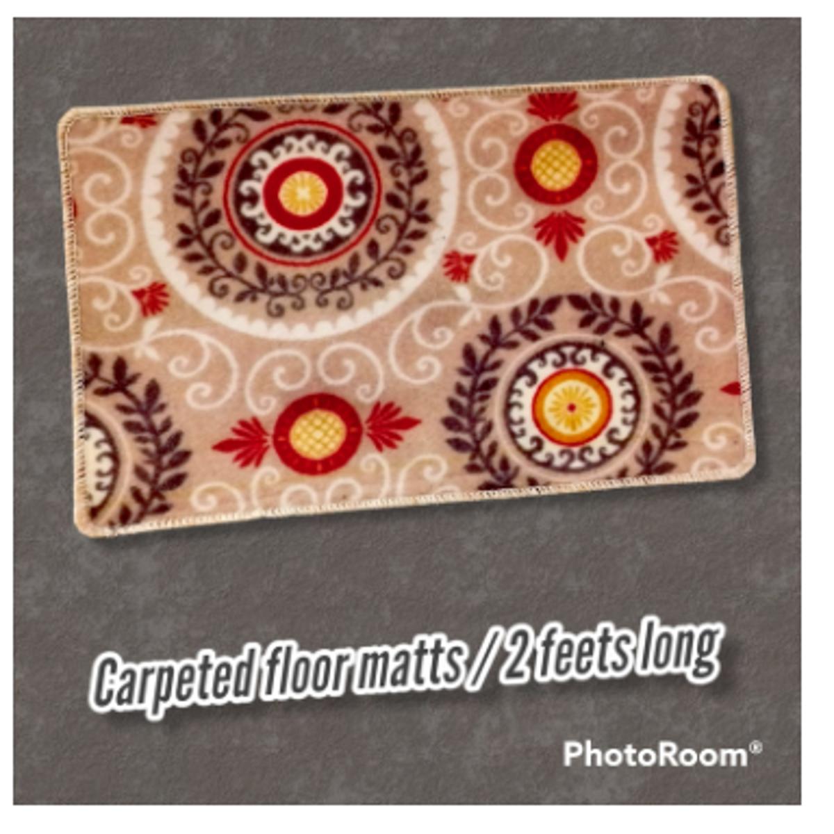 FLOOR MATTS CARPETED RUGS MULTICOLOR AND FLORAL DESIGNS ECONOMICAL PRICE