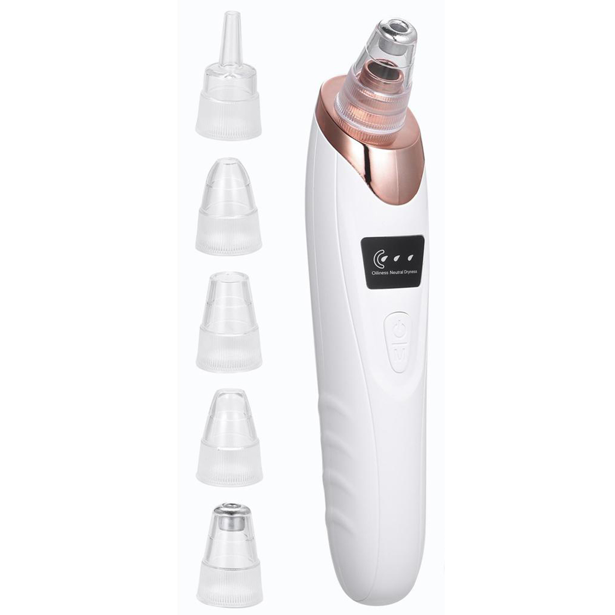 5 in 1 Electric Blackhead Acne Oil Remover Vacuum Suction Face Pore Cleaner Machine