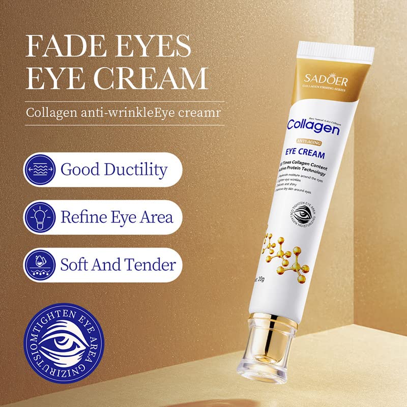 SADOER COLLEGEN ANTI-AGING EYE CREAM REPLENISH MOISTURE AROUND THE EYES FOR GIRLS & FOR WOMEN SD97175 20g | Daraz.pk