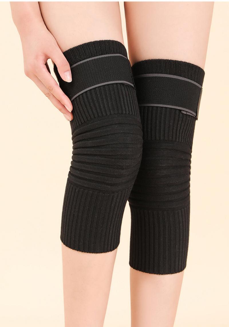  1 Pair Women Winter Leg Warmer Knee Pads- Fleece Blend Legging  Boot Over-Knee Socks Knee Brace Support Sleeve Leg Support Brace Pads  Kneecap (Black) : Health & Household