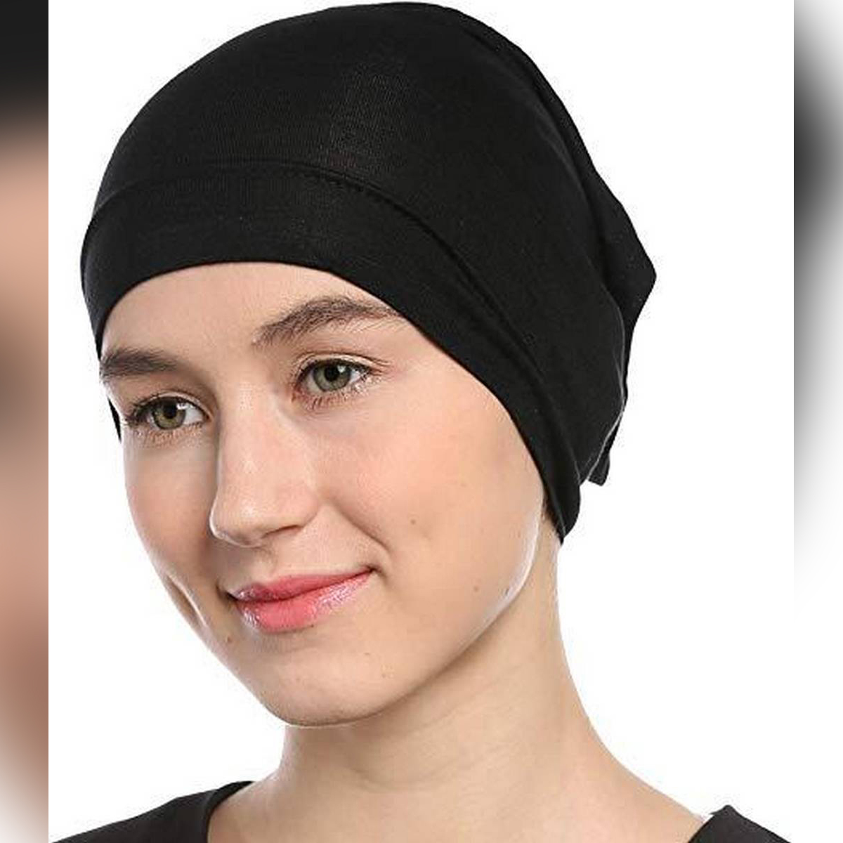 Women Tube Cap Ladies Hat Under Scarf 