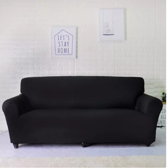 Fine Jersey Sofa Cover 1 to 7 Seater & L Shape Jersey Covers Slips 1 2 3 4 5 6 7 8 & 2+2 3+2 3+3 3+4 4+4 Standard and Jumbo Size & L Shape